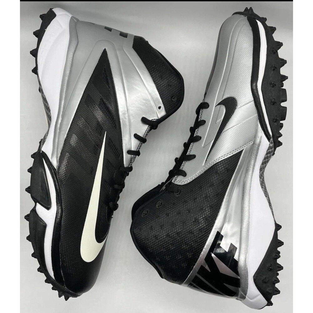 Nike Vapor Pro 3/4 Nubby Turf Football Shoes Black  527878-010 Mens Size 9.5 New